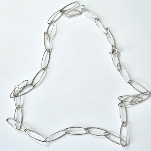 Silver s9.25 necklace 50 cm like new