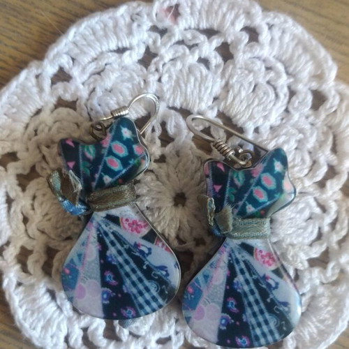 Handmade cat earrings