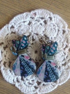 Handmade cat earrings