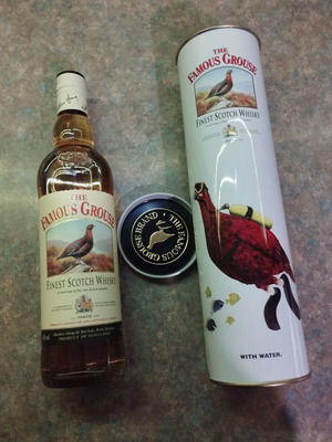 The Famous Grouse collectible Scotch whisky with box, new