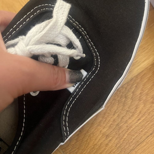 Vans black sports shoes, size 38