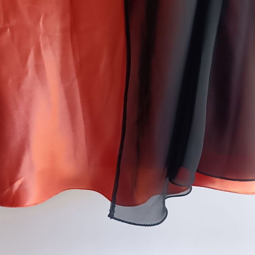 Miss Danny official evening dress like new, orange and black, size 50