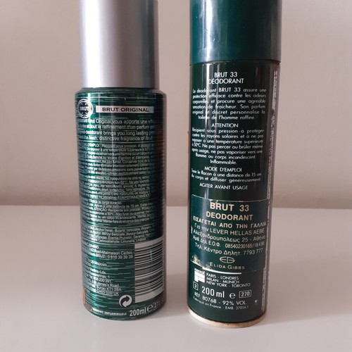 Brut Original and Brut 33 Body Spray 200ml New