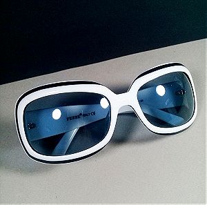 Ferre 643 C774 Λευκό και Μαύρο γυαλιά ηλίου με λογότυπο από κρυστάλλους