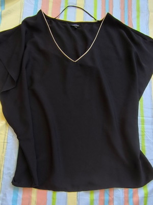 Black elegant blouse XL/XXL like new, KappAhl