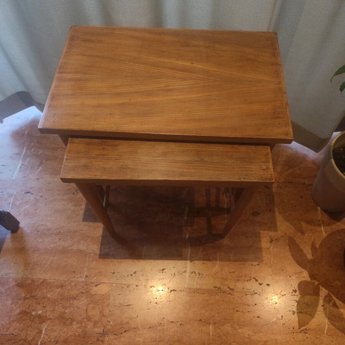 Danish teak nest tables like new, Danish Design
