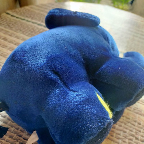 Blue elephant plush toy