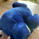 Blue elephant plush toy