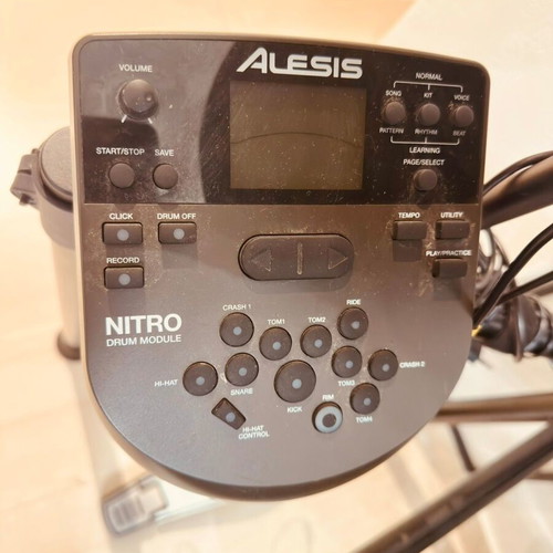Alesis Nitro Mesh Kit electronic drums like new with Granite stool and special sticks
