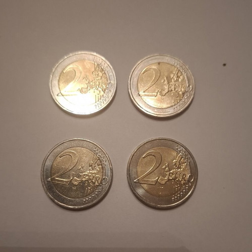 Commemorative 2 Euro Coins 200 Years Greek Constitution, like new, set of 4