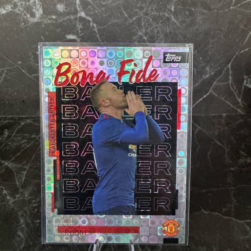 Topps Manchester United Wayne Rooney Bona Fide Ballers Speckle card like new