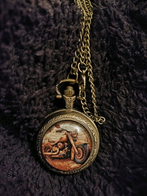 Harley Davidson style pocket watch