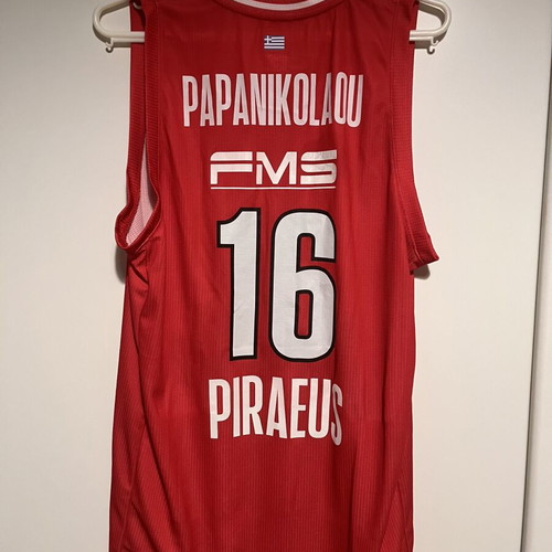Olympiacos Papapnikolaou GSA Euroleague Jersey 25-26 Size L Like New