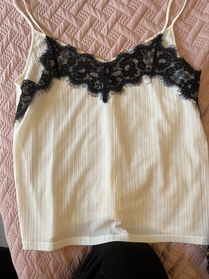 Zara white top like new, size S