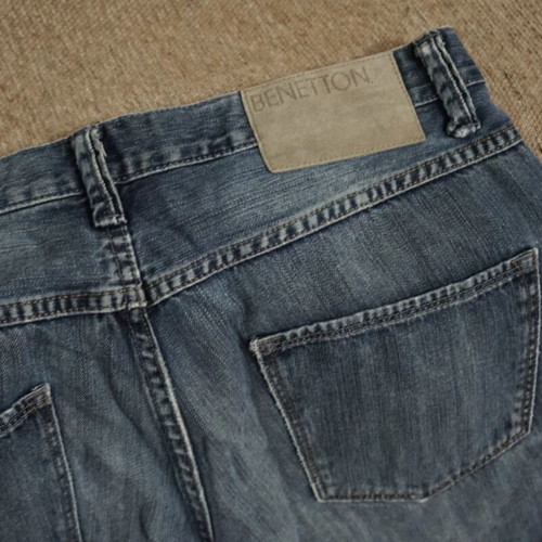 Benetton jeans like new, size M, blue