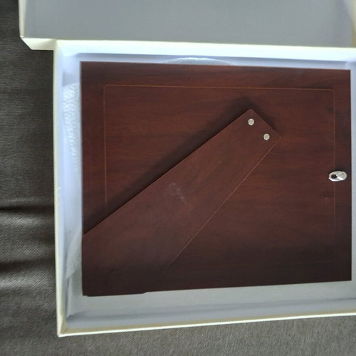 Silver photo frame new with certificate