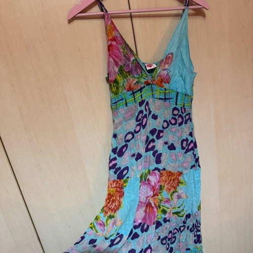Summer maxi dress like new, multicolor, size S