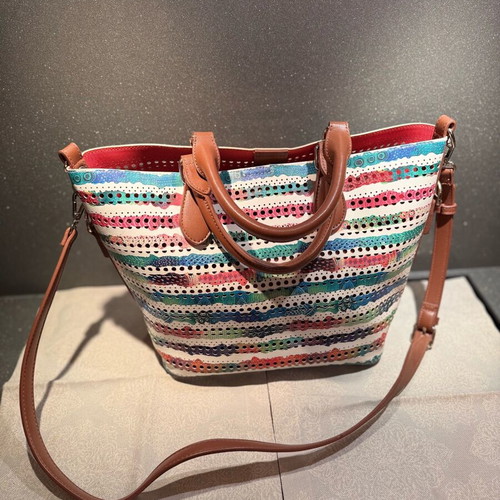 Desigual Multicolor Tote Bag with Mandala Print like new