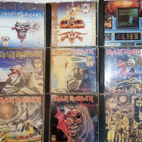 Iron Maiden The First Ten Years Singles CD collection, 9 discs