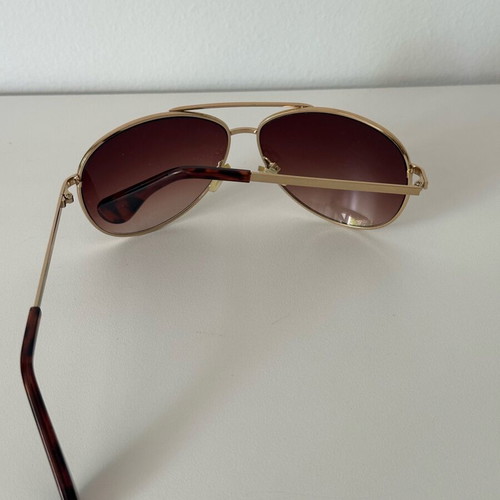 Liz Claiborne NYC Vintage Aviator Sunglasses Y2K 90s Gold