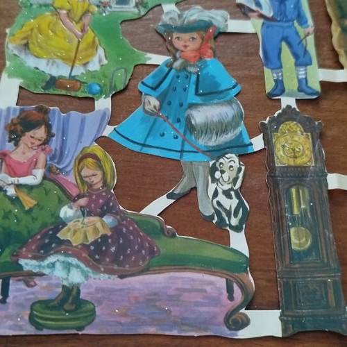 Vintage Paper Cutouts like new, Victorian designs by Ernst Freihoff