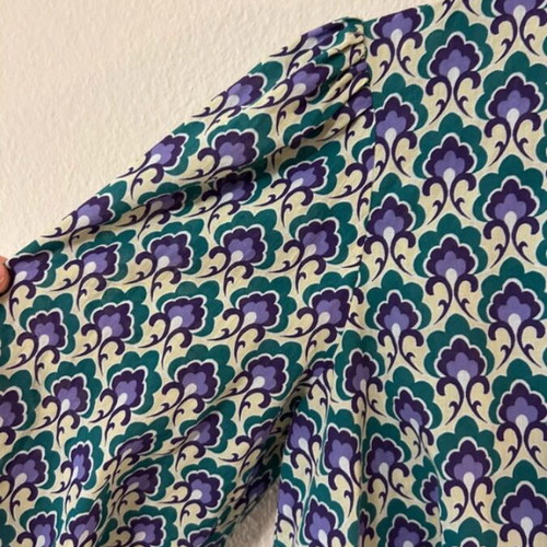 Zara cotton shirt blouse Small like new, multicolored green