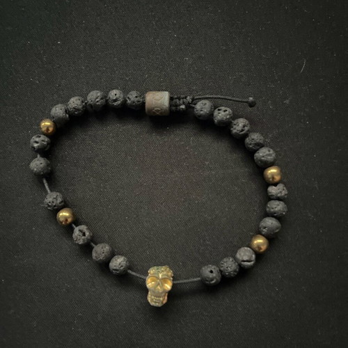 Gold-plated bracelet like new, black and gold colors