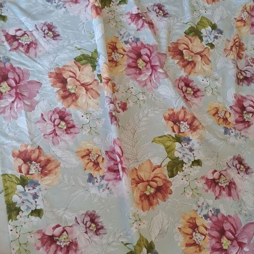 Curtain with continuous gathers, high-quality fabric, 160x172 cm