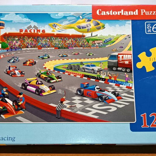 Castorland Formula Racing puzzle used, 120 pieces