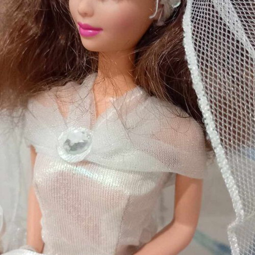 Vintage Beauty and the Beast Belle Wedding doll used