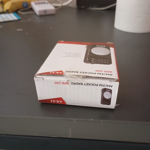 Akai portable radio, new