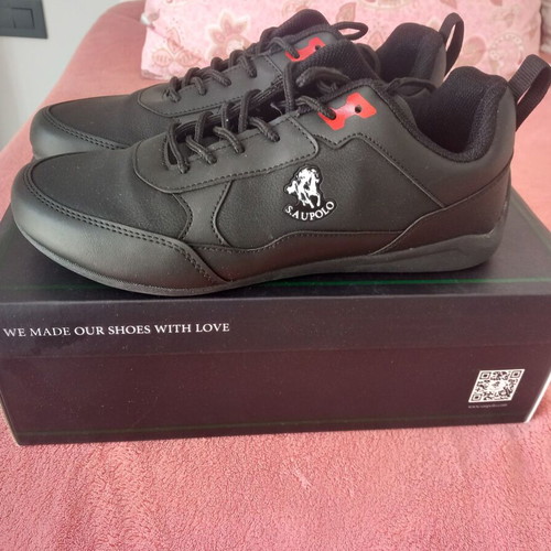 Casual black men's shoes U.S. Polo Assn. like new, size 41