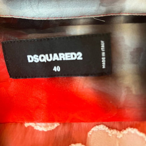 Dsquared2 red shirt style women's dress used, size IT40 XS
