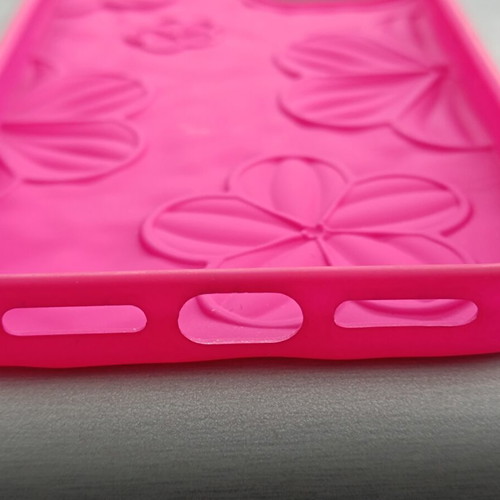 iPhone 11 Pull & Bear Puffy Floral Case new, hot pink