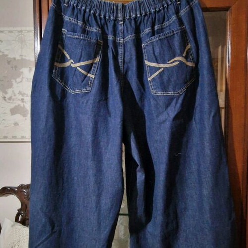 Mat Fashion wide leg denim pants new, size M, blue