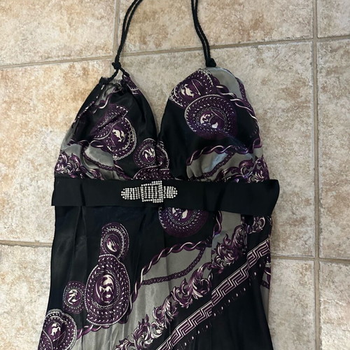 Lynne satin dress multicolored like new, size 2