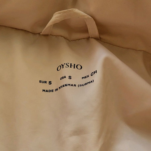 Oysho Long Cream Jacket Like New