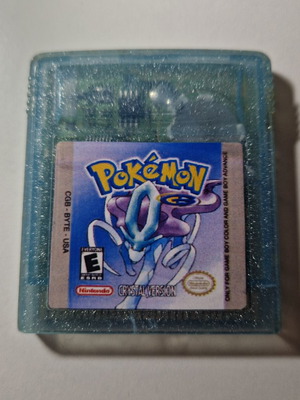 Pokemon Crystal παιχνίδι σαν καινούργιο, με repro sticker