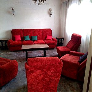 Σαλόνι ΣΕΤ (4θέσιος καναπές, 4 πολυθρόνες, 3 τραπεζάκια)