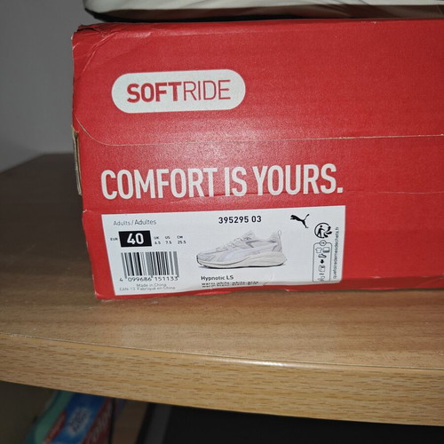 Puma Hypnotic LS sneakers new, white and grey, size 40