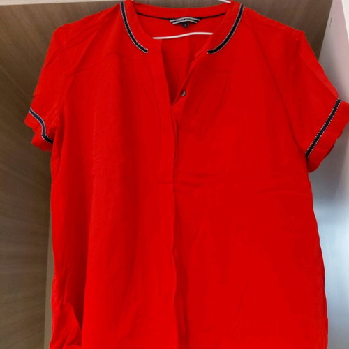 Hilfiger red short-sleeve top M new