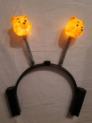 Children's headband with Winnie and lights like new