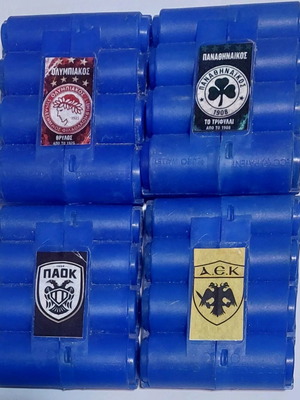 Θήκη κερμάτων φορητή 8 θέσεων με ομάδες ποδοσφαίρου καινούργια