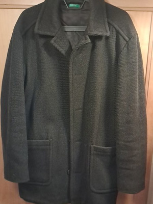 Benetton men's short brown coat size 3XL like new