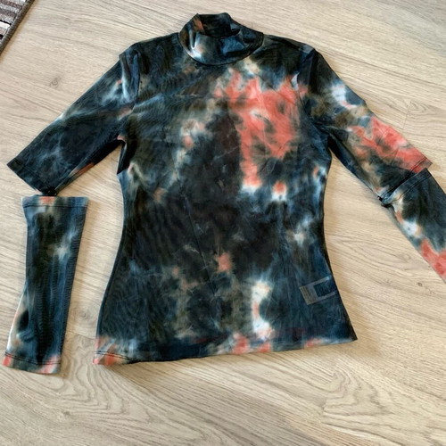 Shein transparent blouse with removable sleeves, like new