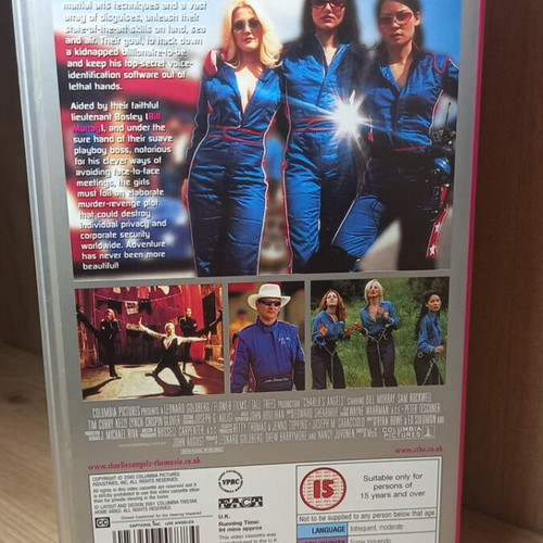 Charlie's Angels VHS videotape, English edition