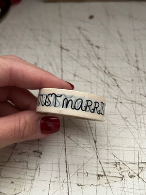 Washitape Just Married new, decorative adhesive tape