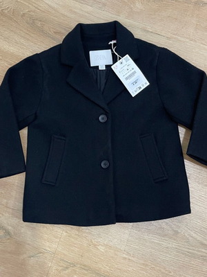 Zara Girl's Jacket New, Size 4 Years, Black