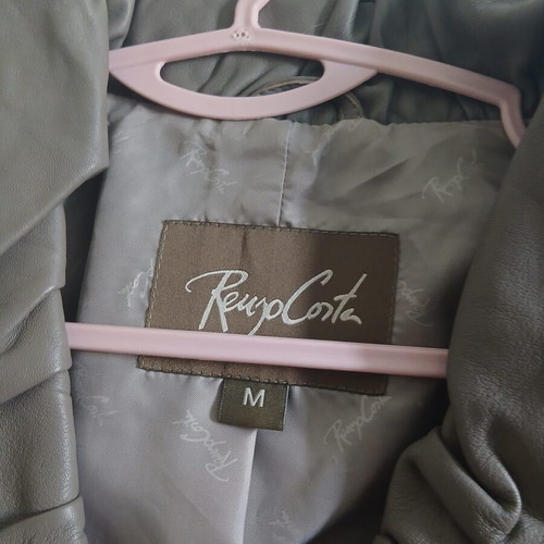Leather jacket Reup Corta gray, medium size, like new