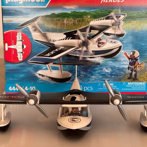 Playmobil Police Seaplane 4445 like new with box